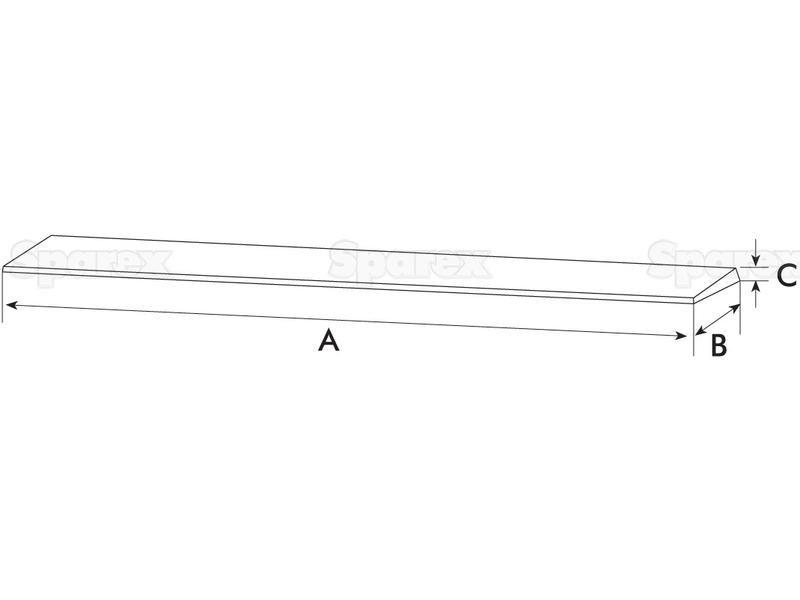 Weld On Bucket Edge (Single Bevel) Hardness: 250-300Hb.