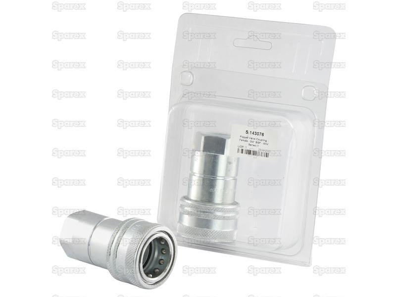 Faster Quick Release Hydraulic Coupling Female 3/4'' Body x 3/4'' BSP Female Thread (Agripak 1pc.) Faster S.p.A (ANV34GASF)