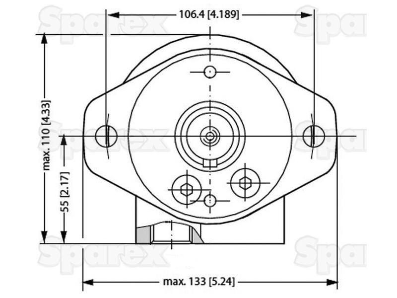 Orbital Hydraulic Motor Danfoss (11186667, 1510716, 2501510716, OMR250, OMR2501510716)