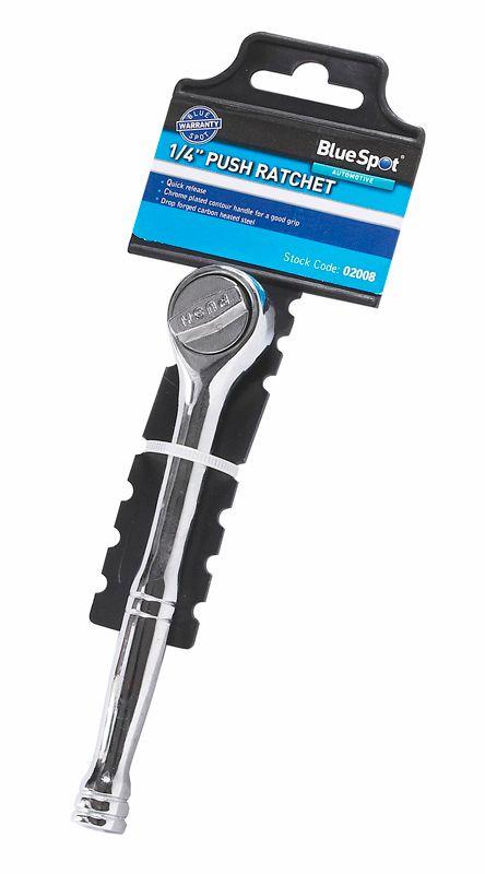 Blue Spot Tools 1/4" Quick Release Push Ratchet
