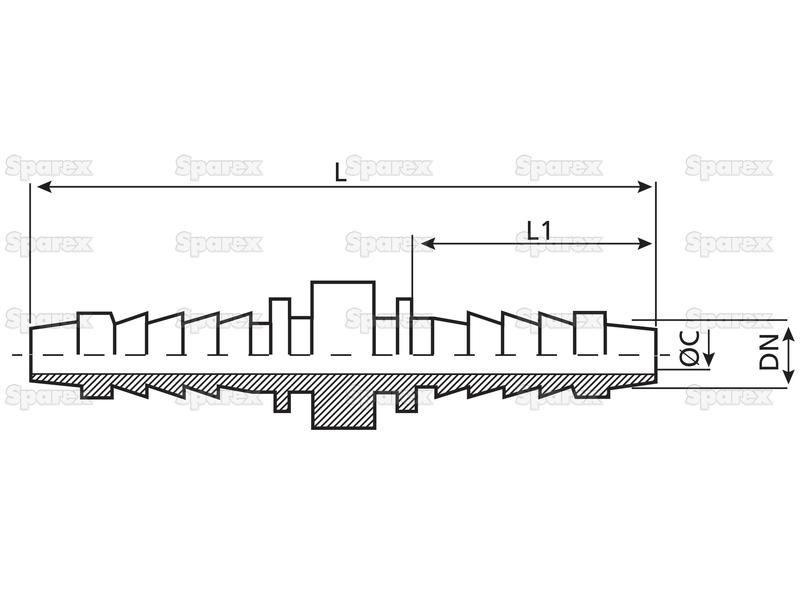 Dicsa Hose Joiner 3/4'' Straight (hose break connection)