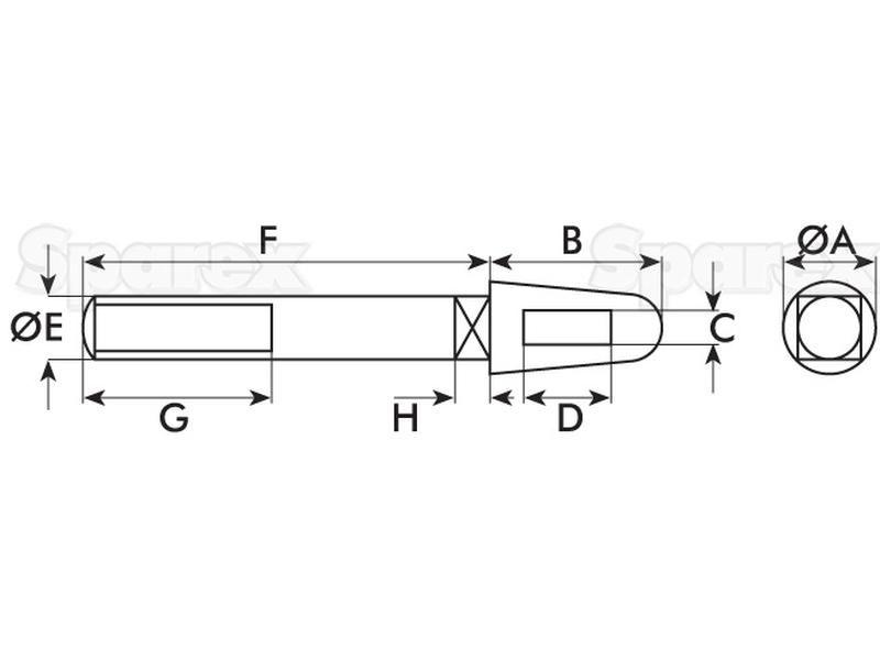 TRAILER LUG-WELD ON