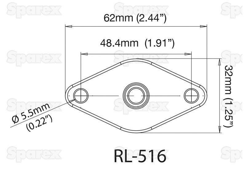 ROKK™ Mini 48mm Diamond Top Plate