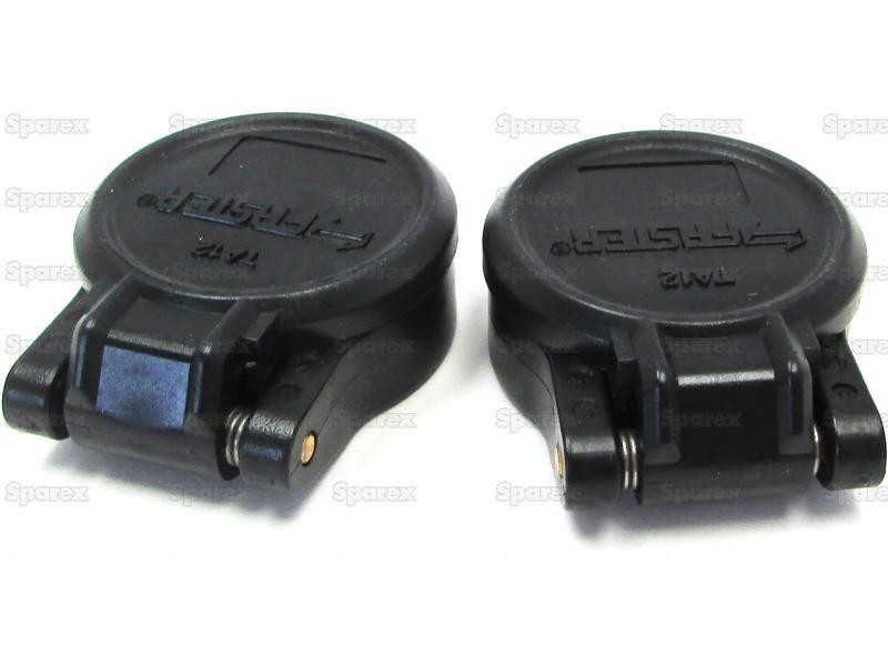 Dust Cap 1/2'' Black Fits Female Coupling - TA Series TA12N (2 pcs. Agripak) Faster S.p.A (TA12N)