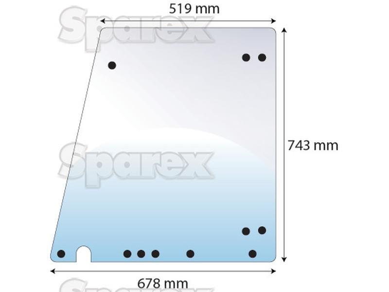 Door Glass RH & LH Fendt (247 811 030 950, 247811030950)