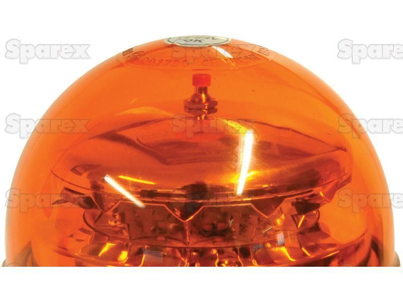LED Rotating Beacon (Amber), Interference: Class 3, Bolt on, 12-24V