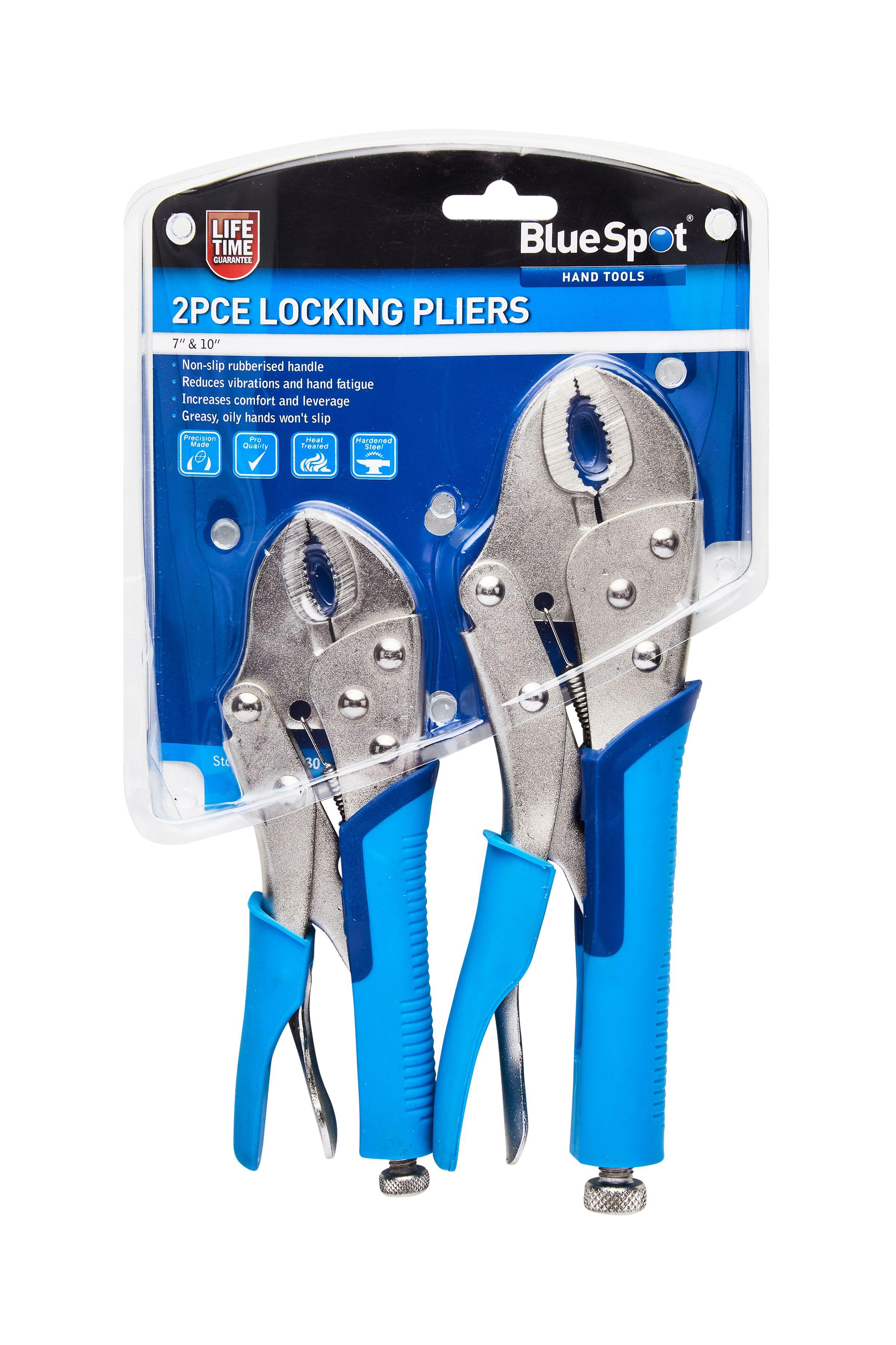 Blue Spot Tools 2 PCE Soft Grip Non-Slip Locking Pliers