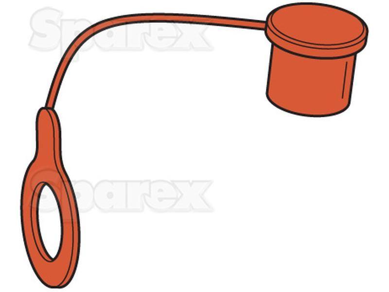 Dust Cap 1/2'' Red Fits Male PARKER HANNIFIN (5029-4P-RO)