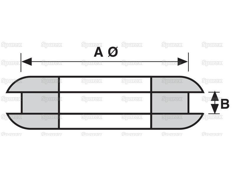 Open Grommet Ø1/4'' x 1/16'' Groove