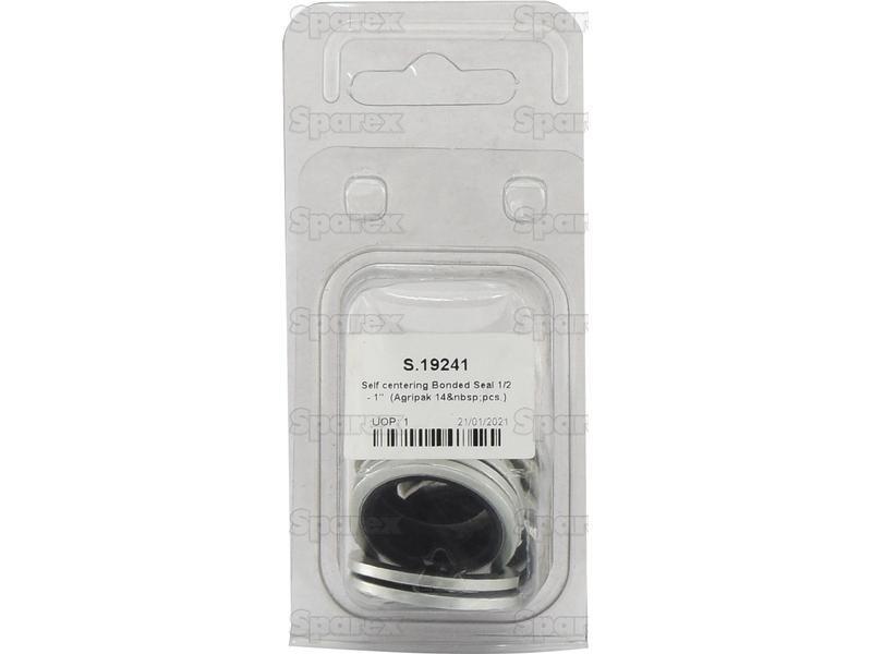 Self centering Bonded Seal 1/2 - 1'' mm (Agripak 14 pcs.)