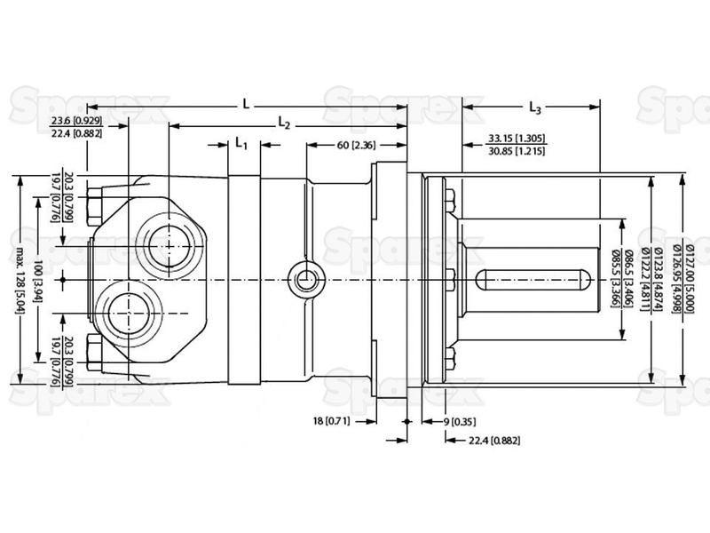Orbital Hydraulic Motor Danfoss (151B3001, OMT200, OMT200151B3001)