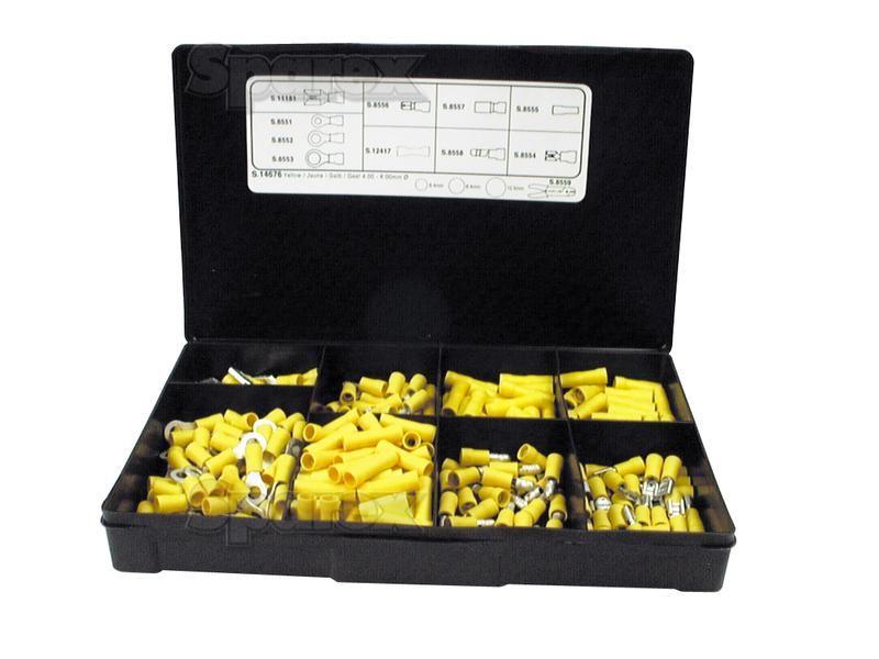 Pre Insulated Terminal Kit, Standard Crimp Yellow (Handipak 270 pcs.)