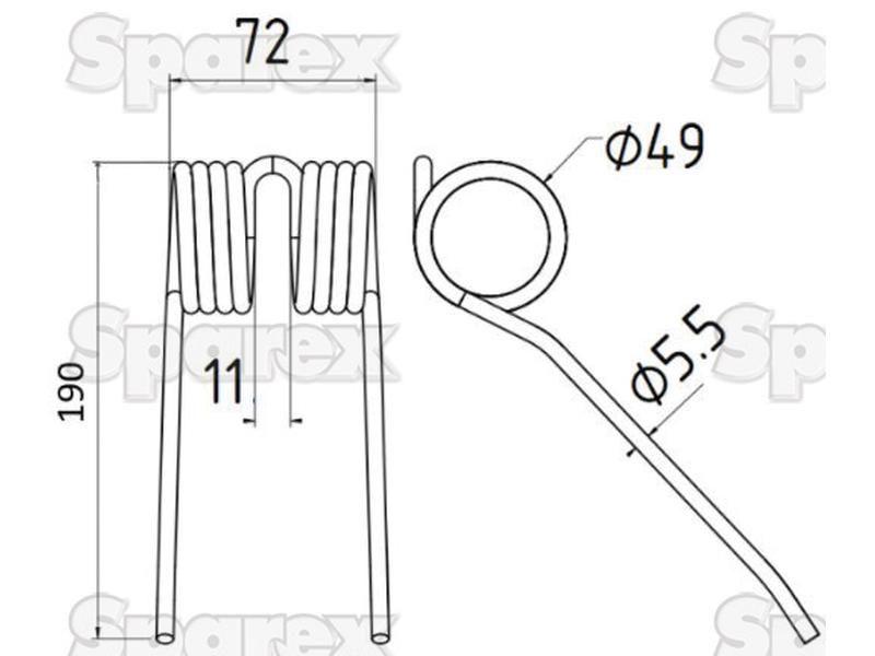 Haytine Pick-Up Replacement for Massey Ferguson & Hesston | (700716132)