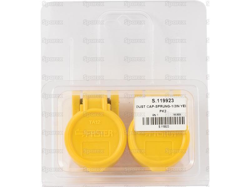 Dust Cap 1/2'' Yellow Fits Female Coupling - TA Series TA12G (2 pcs. Agripak) Faster S.p.A (TA12G)
