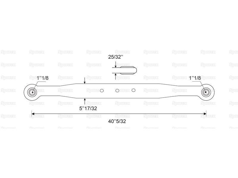 Lower Link Lift Arm - Complete (Cat. 2/2) for TAFE 8504
