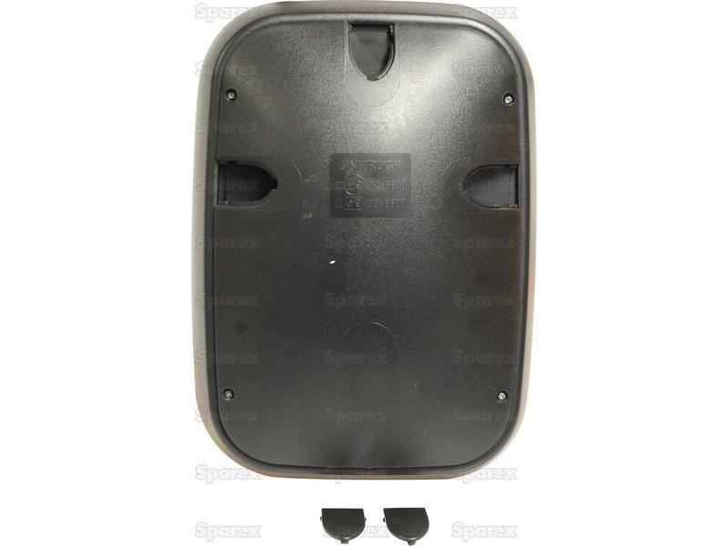 Mirror Head - Rectangular, Convex - Heated, 305 x 215mm, Universal Fitting for Challenger MT535D