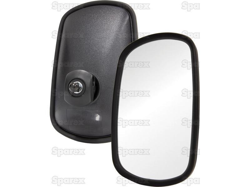 Mirror Head - Rectangular, Convex, 252 x 151mm, RH & LH JCB (123/04970)