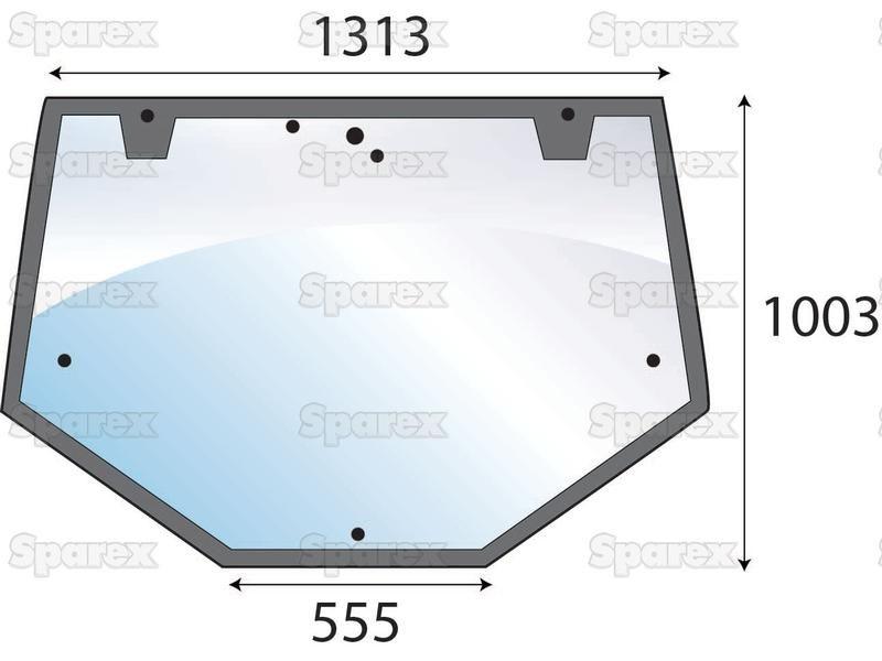 Rear Window for Fiat, Ford New Holland