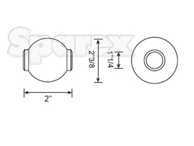 Top Link Balls (Cat. 3/3), (1pc. Agripak)