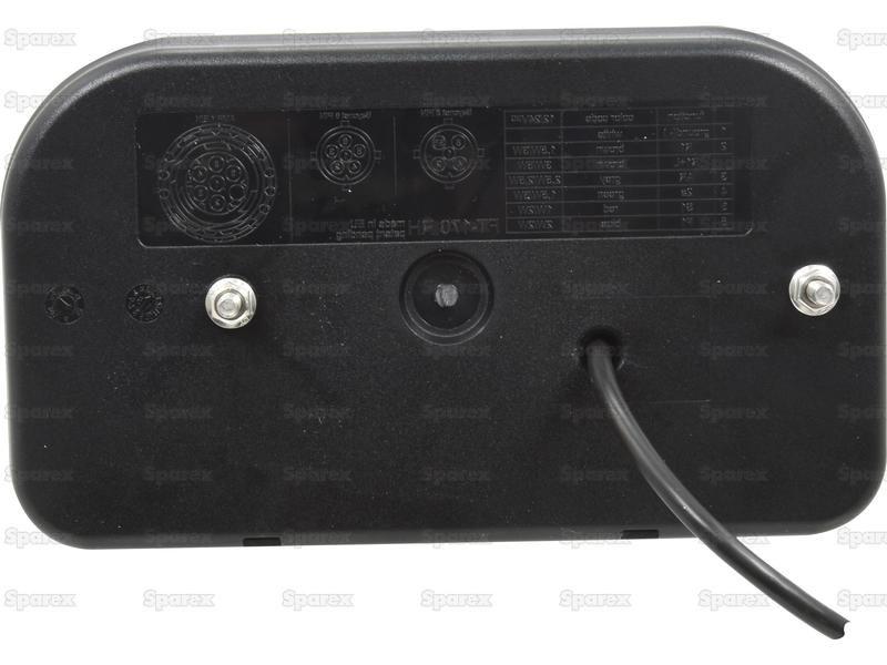 LED Rear Combination Light, Function: 7, Brake / Tail / Indicator / Fog / Reverse / Number Plate / Reflector, LH, 12-36V