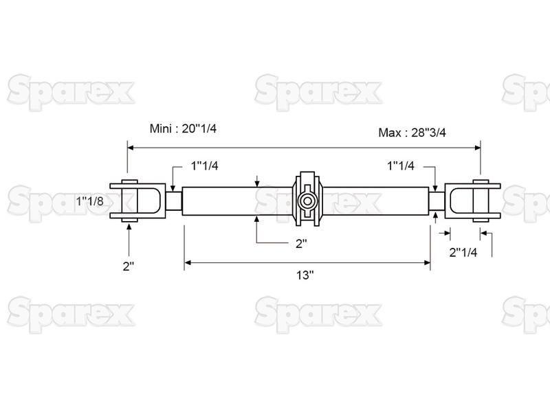 Ratchet Link Assembly - Double Clevis