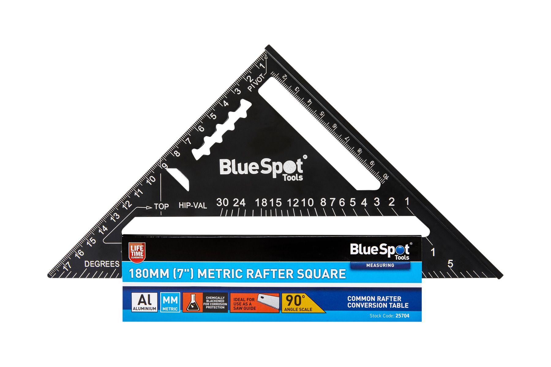 Blue Spot Tools 180mm (7") Metric Rafter Square