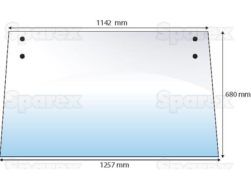 Rear Window Case IH (1284629C1, 1284629C3)
