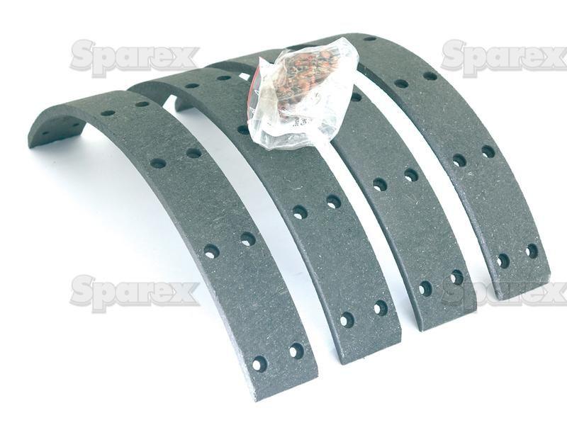 Brake Lining Kit Shoe, Length: 340mm. for Massey Ferguson (1810515M91, 1852146M91, 3106018M91)