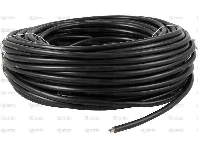 Electrical Cable - 5 Core, 1.5mm°² Cable, Black (Length: 50M), ()