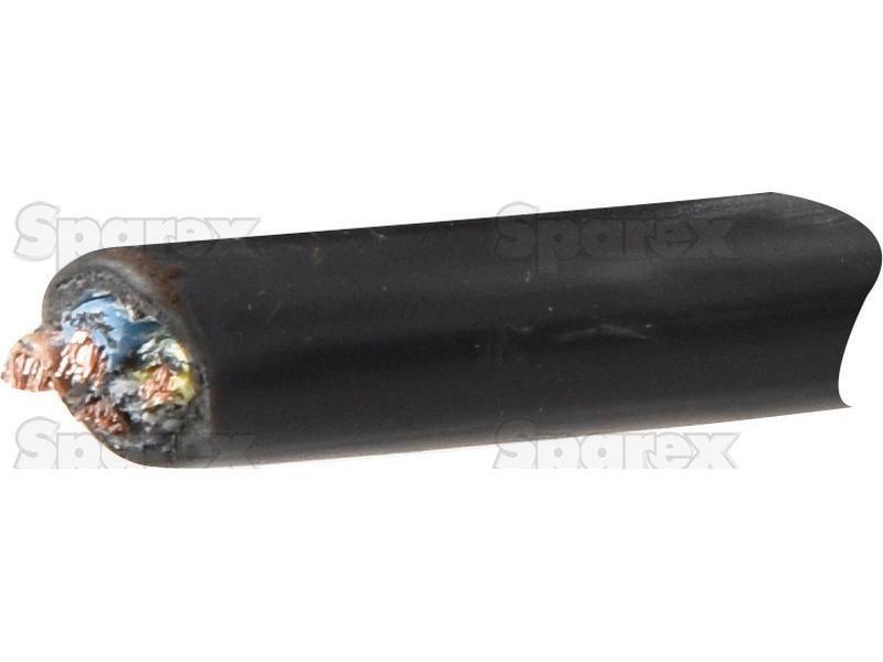 Electrical Cable - 4 Core, 1.5mm°² Cable, Black (Length: 50M), ()