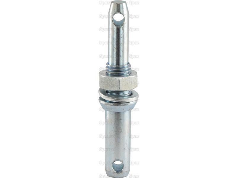 Lower link implement pin dual 22 - 28x197mm, Thread size 7/8x38mm Thread size 1/2