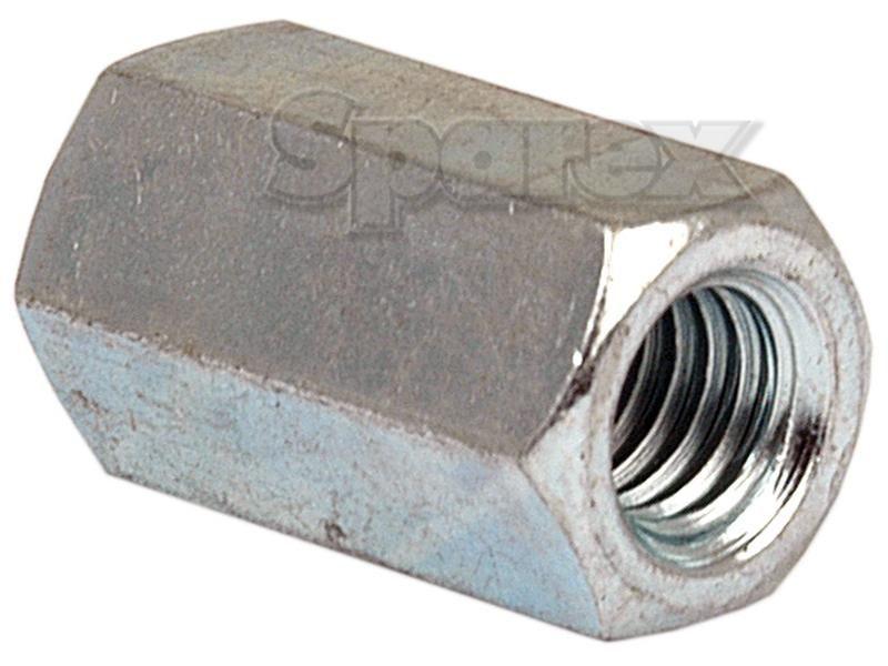 Metric Connecting Nut, Size: M6 x 1.50mm (Din 6334) Metric Coarse