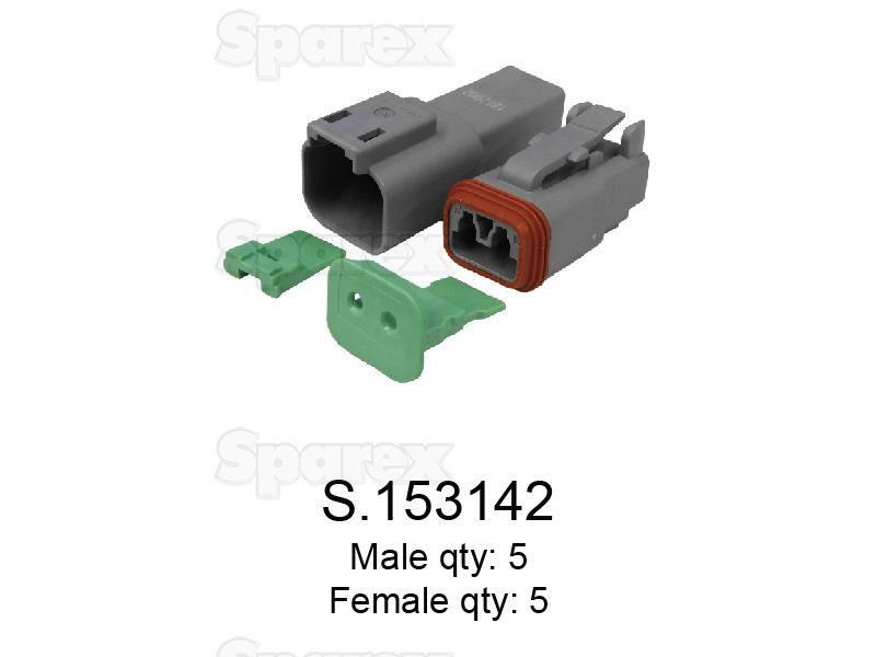 Deutsch DT Connector 2 Pole 10 pcs. (Bag)