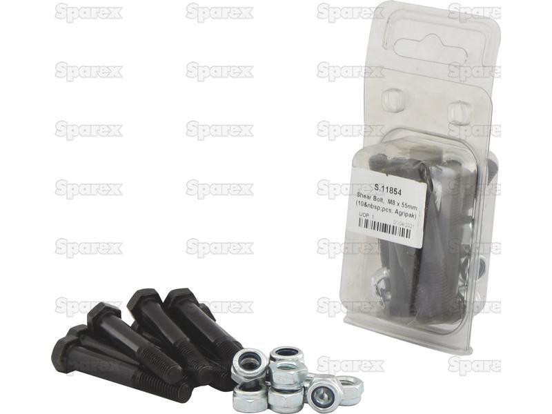 Shear Bolt, M8 x 55mm (10 pcs. Agripak) Ford New Holland (544020, 80544020)