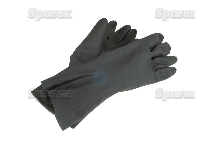 Industrial Black Gloves - 10/XL