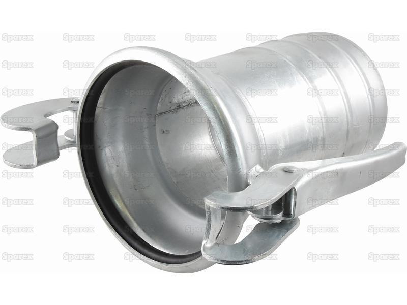 Coupling with hose end - Female 8'' (200mm) x8'' (200mm) (Galvanised)