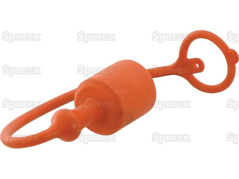 Dust Cap 1/4'' Orange Fits Male Flat Face Coupling TF 2FI14 Faster S.p.A (TF 2FI14, TF2FI14)