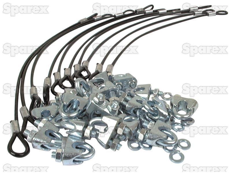 Swath turner clamp, Suitable for 8mm tines, Agripak (10 pcs.) for Universal VARIOUS