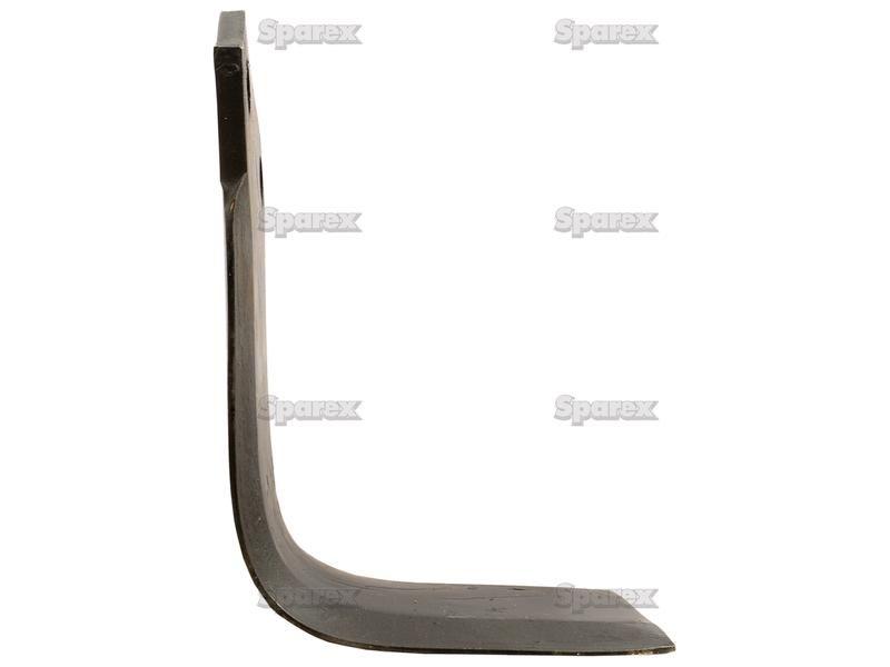 Rotavator Blade Square RH 70x8mm Height: 205mm. Hole centres: 46mm. Hole Ø: 14.5mm. Replacement for Breviglieri, Maletti for Maletti PEM