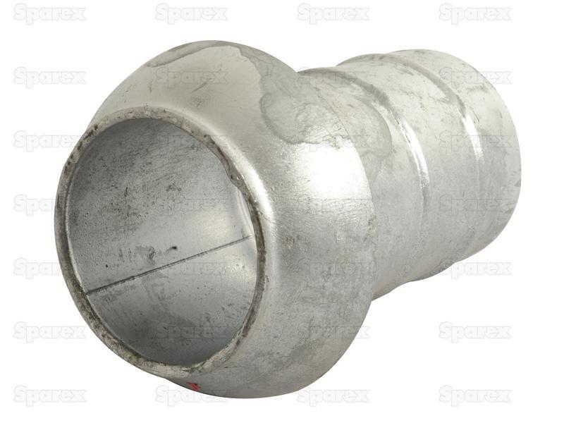 Coupling with Hose End - Male 5'' (133mm) x5'' (125mm) (Galvanised)
