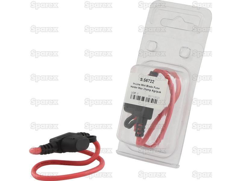 In-Line Mini Blade Fuse Holder Max 20amp Agripak