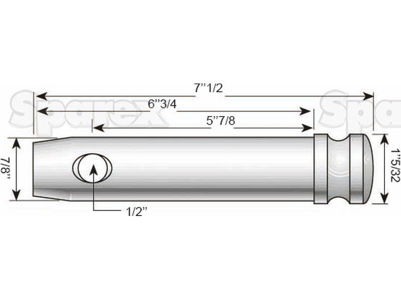 Lower link pin 22x149mm Cat. 1
