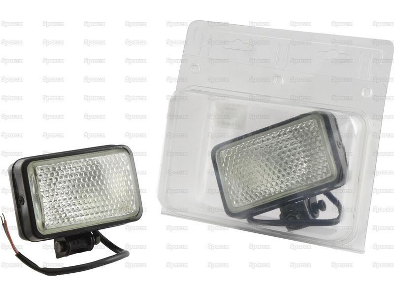 Halogen Work Light Rectangular RH & LH - 12V (55W)