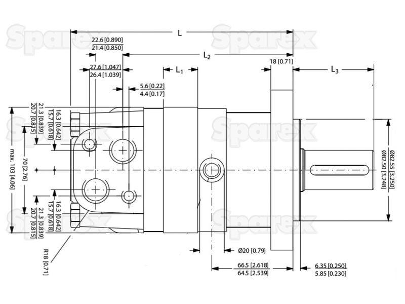 Orbital Hydraulic Motor Danfoss (151F0203, 151F0503, OMS160, OMS160151F0503)