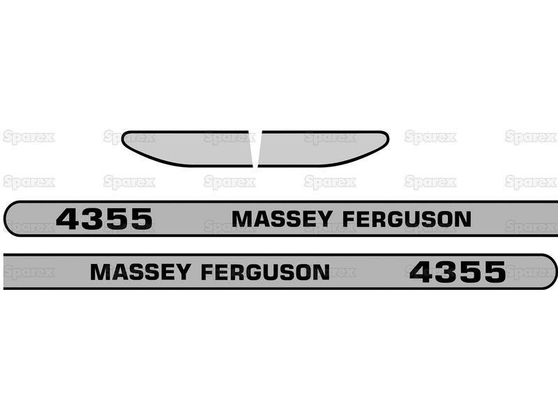 MASSEY FERGUSON TRACTOR BONNET DECAL LH (AGCO) 3823970M1