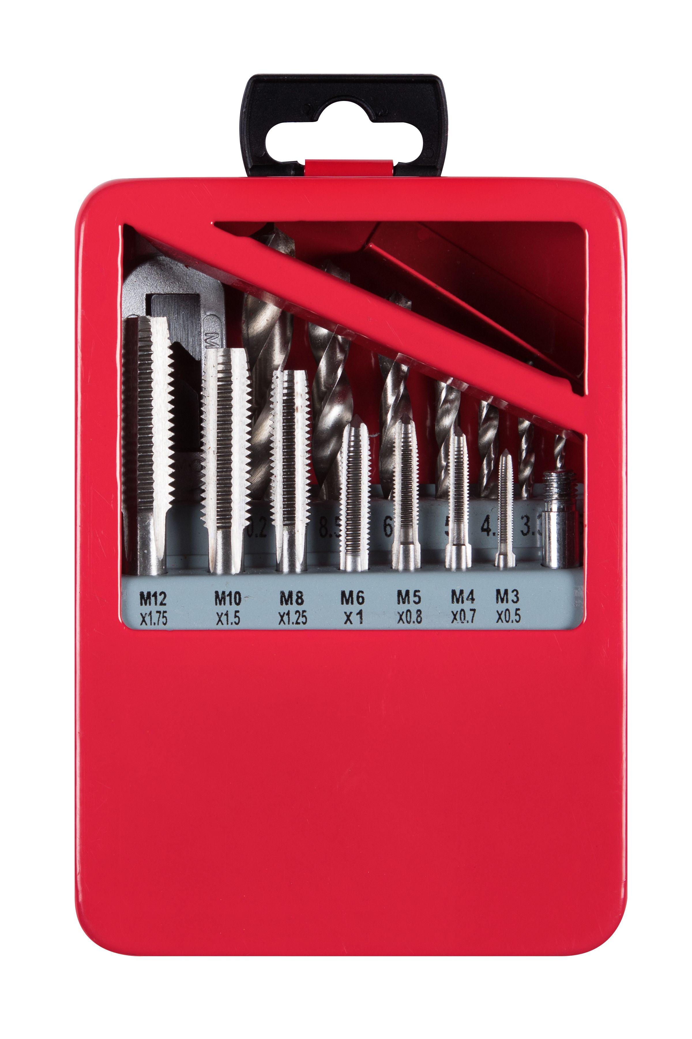 Blue Spot Tools 15 PCE Drill and Tap Set in Tin (M3-M12)