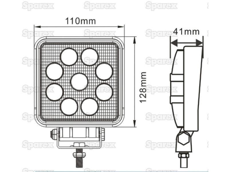 LED Work Light, Interference: No, 2500 Lumens, 10-30V ()