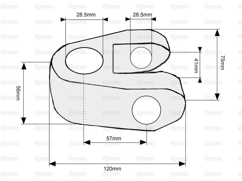 Hydraulic Top Link Knuckle (Cat. 28mm)