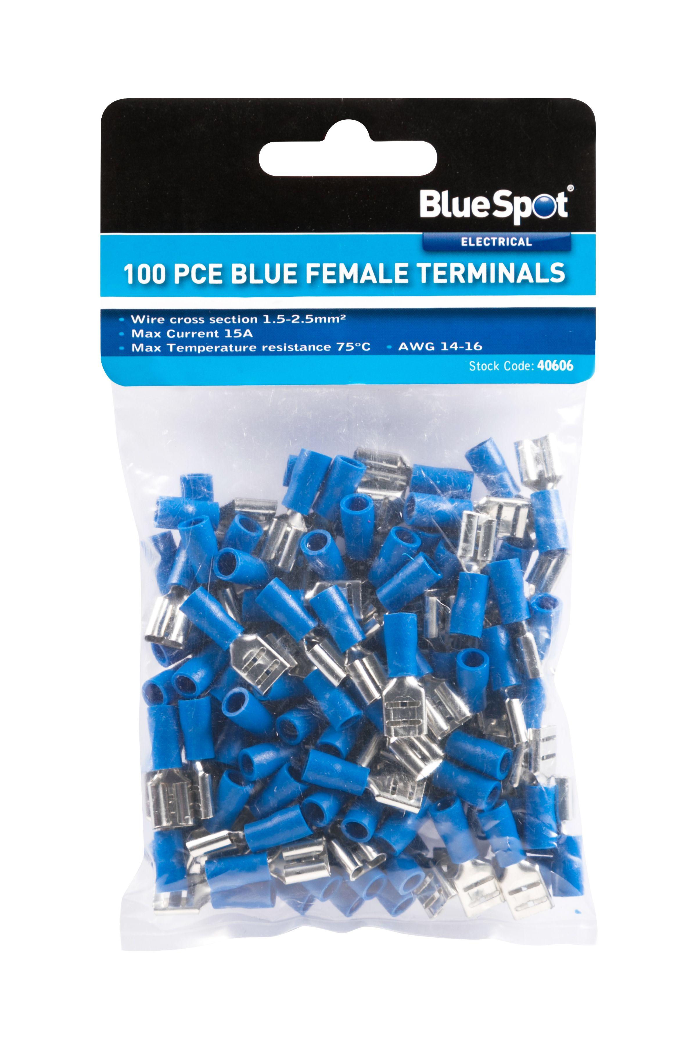 Blue Spot Tools 100 PCE Female Terminals