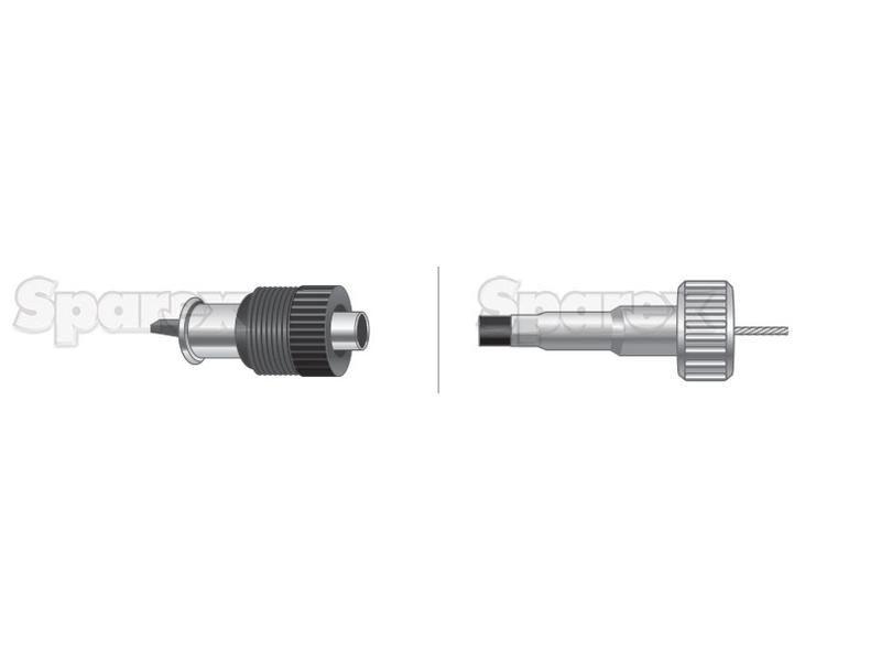 Drive Cable - Length: 960mm, Outer cable length: 745mm. for Kubota L225 (L Series Compact)